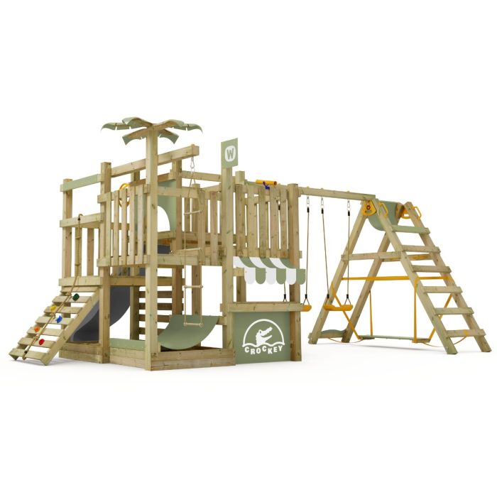 Swing set Wickey BananaBeach with SurfSwing Anthracite - Pastel green 10060008000