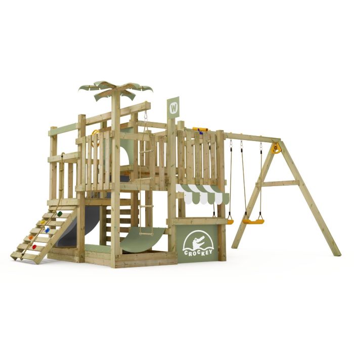 Swing set Wickey BananaBeach with SuperSwing Anthracite - Pastel green 10050008000