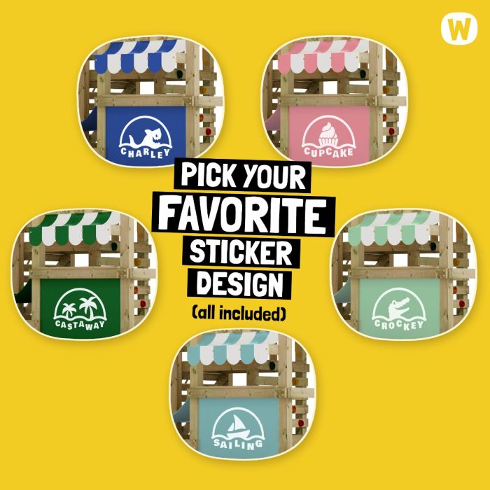 WANTKEY NINI & 3LEG セット　別注オークver Discover the CrazyCoconut Swing Set for Kids | Wickey USA