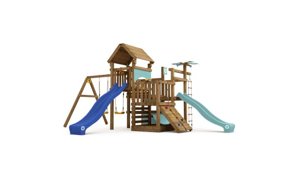Playset Wickey Jungle Joypark with Superswing Royal blue - Pastel blue 10110216010100