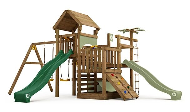 Playset Wickey Jungle Joypark with Superswing Forest green - Pastel green 10110217010100
