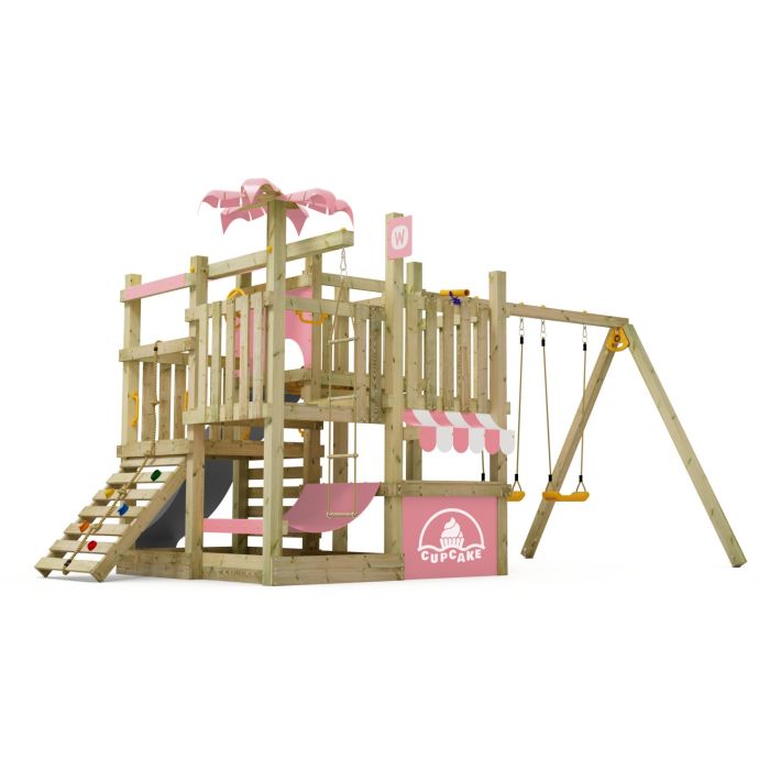 Swing set Wickey BananaBeach with SuperSwing Anthracite - Pastel pink 10050007000 Swing set Wickey BananaBeach with SuperSwing Anthracite - Pastel pink 10050007000
