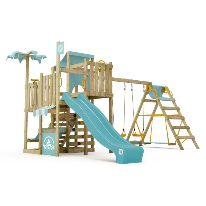 Swing set Wickey CrazyCoconut with SurfSwing Pastel blue 10030003000 Swing set Wickey CrazyCoconut with SurfSwing Pastel blue 10030003000