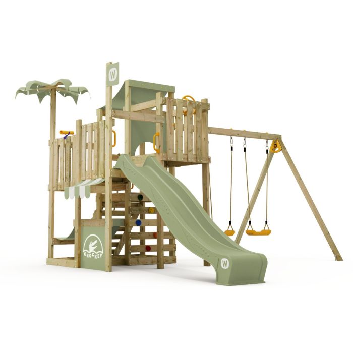 Playset Wickey CrazyCoconut with SuperSwing Pastel green 10020004000 Playset Wickey CrazyCoconut with SuperSwing Pastel green 10020004000