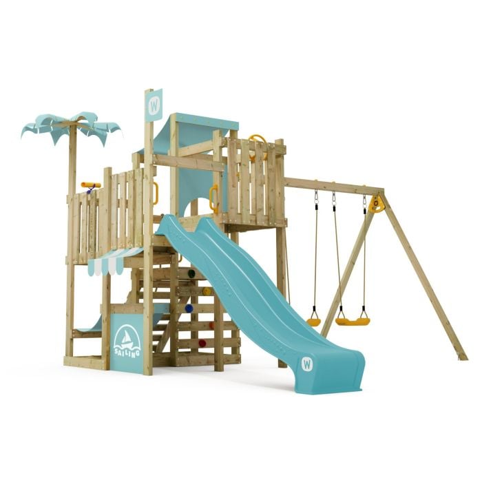 Swing set Wickey CrazyCoconut with SuperSwing Pastel blue 10020003000 Swing set Wickey CrazyCoconut with SuperSwing Pastel blue 10020003000